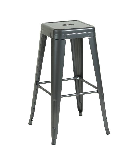 Стул барный TOLIX серебристый матовый KD