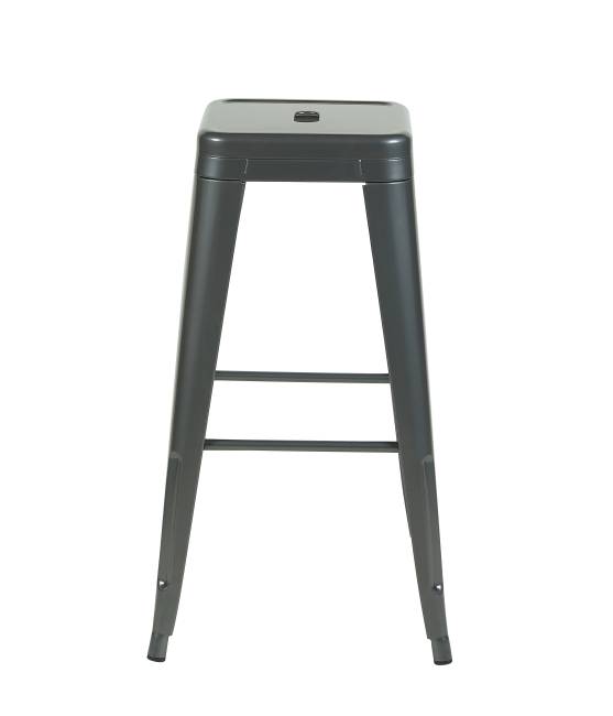 Стул барный TOLIX серебристый матовый KD