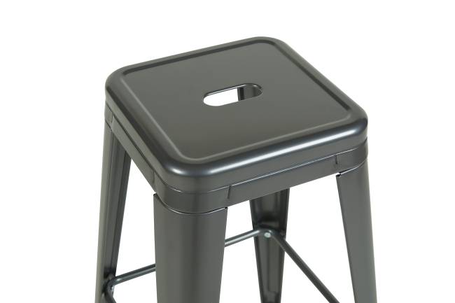 Стул барный TOLIX серебристый матовый KD