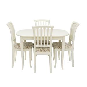 Набор мебели для кухни Leset Аризона 1Р + Остин Слоновая кость Шенилл 017А Слоновая кость