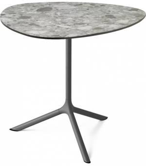 Стол ламинированный обеденный Tripe Maxi антрацит, зернистый 830х830х740 мм