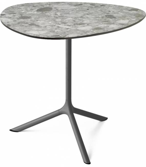 Стол ламинированный обеденный Tripe Maxi антрацит, зернистый 830х830х740 мм