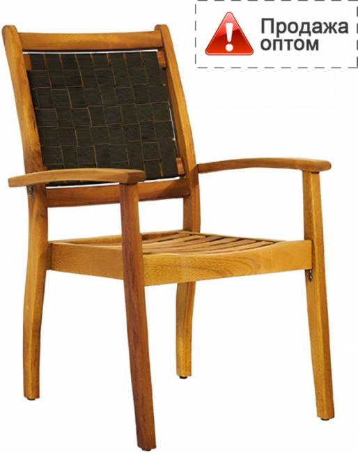 Кресло деревянное Halikarnas Strapped 520х630х900 мм