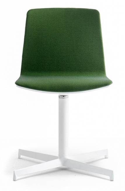 Стул офисный вращающийся Noa белый, зеленый 490х500х810 мм Стул офисный вращающийся Noa белый, зеленый 490х500х810 мм