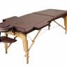 Складной массажный стол "Atlas Sport", деревянный, темно-коричневый