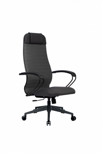 Кресло МЕТТА-21(MPRU)/подл.130/осн.002, темно-серый/темно-серый