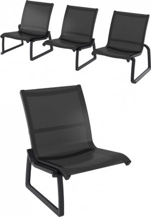 Модуль диванный пластиковый Pacific Lounge черный 580х800х850 мм