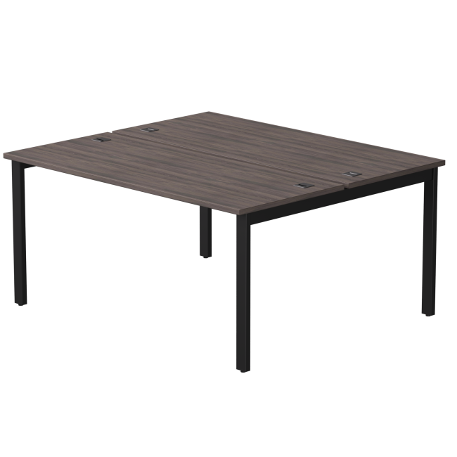 Бенч-система на 2 места Everprof EVO на металлокаркасе 1580х670(1370)x755 Дуб Пасадена/Черный