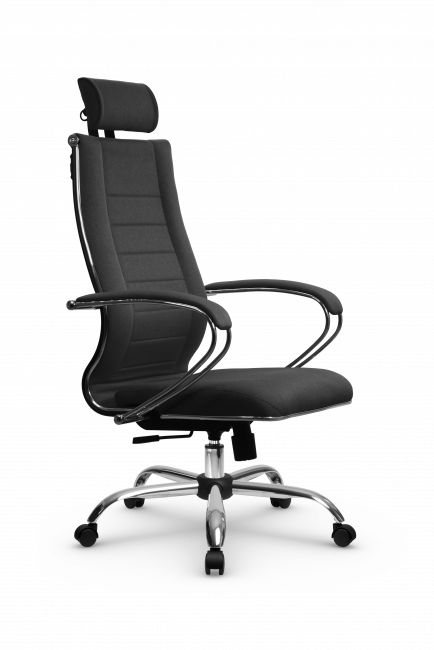 Кресло МЕТТА B 2m 34P/подл.127/осн.003, рогожка b темно-серый