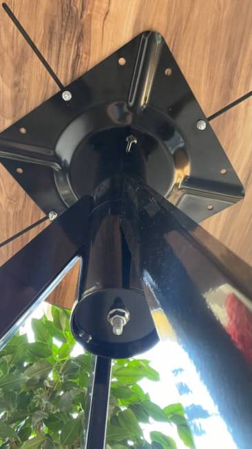 Подстолье металлическое Fuozleg черный 530х530х730 мм