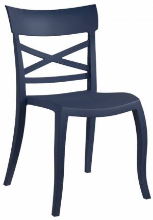 Стул пластиковый XSera-S темно-синий 490х550х840 мм
