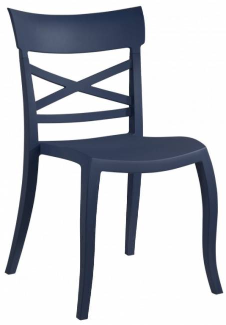 Стул пластиковый XSera-S темно-синий 490х550х840 мм