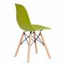 Стул CINDY (EAMES) (mod. 1801) / 1 шт. в упаковке дерево бук/металл/сиденье пластик, 45x51x82 см, Olive (оливковый) Olive (оливковый) дерево бук/металл/сиденье пластик