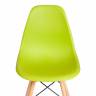 Стул CINDY (EAMES) (mod. 1801) / 1 шт. в упаковке дерево бук/металл/сиденье пластик, 45x51x82 см, Olive (оливковый) Olive (оливковый) дерево бук/металл/сиденье пластик