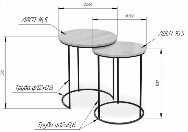 SHT-CT7 дуб беленый / черный муар