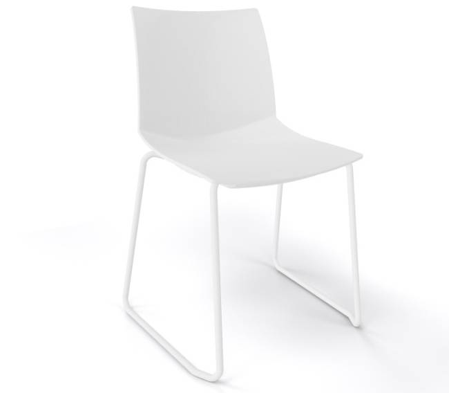Стул пластиковый Kanvas ST белый 510х500х790 мм