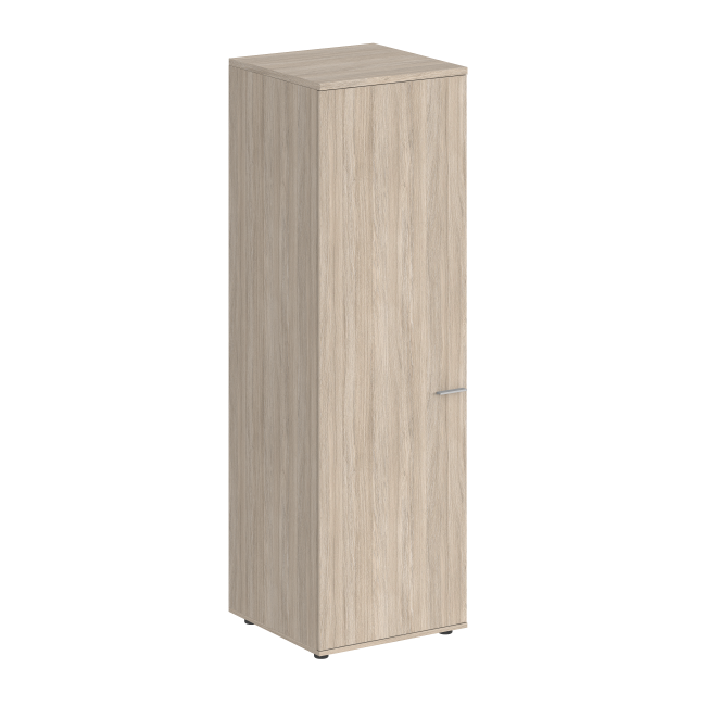 SG.826.OL.OL.L / Гардероб 600х600х1955, з.ст ЛДСП 16 мм, левый / корпус: дуб светлый; фасад: дуб светлый