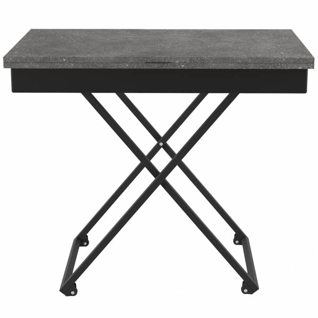 Стол универсальный трансформируемый АНДРЭ Loft ЛДСП терраццо/чёрный Стол универсальный трансформируемый АНДРЭ Loft ЛДСП терраццо/чёрный