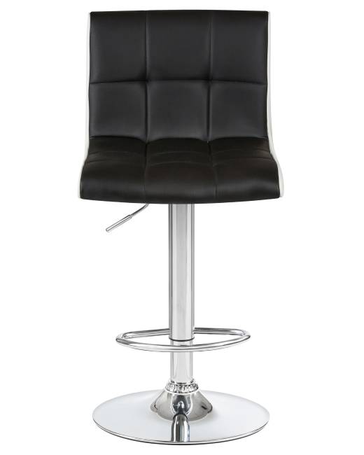 Стул барный DOBRIN CANDY, чёрно-белый