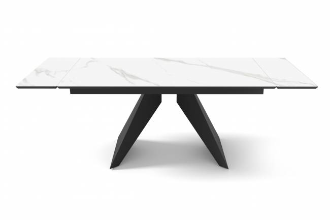 Стол DikLine SKB160 Керамика FNZ 9206037 (белая)/подстолье черное/опоры черные (2 уп.)