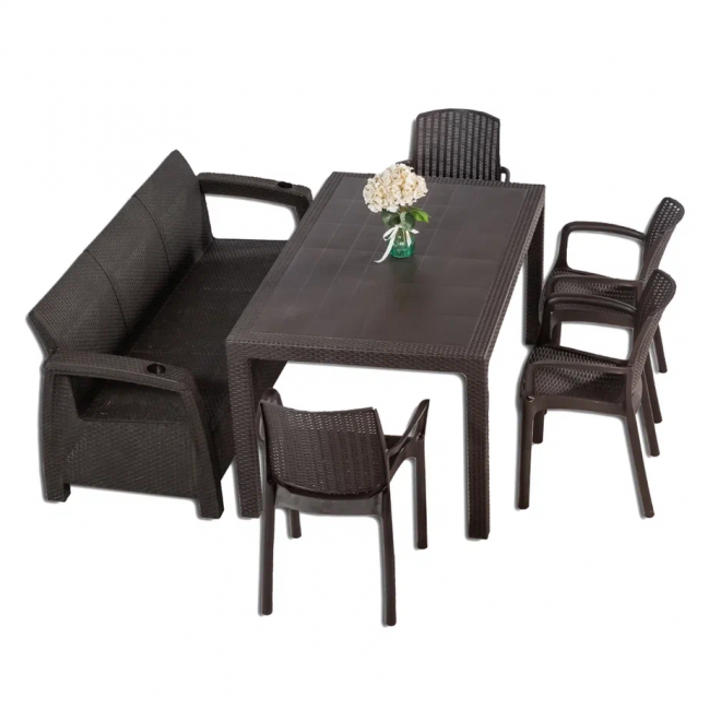 Комплект мебели YALTA BIG FAMILY 4 CHAIR