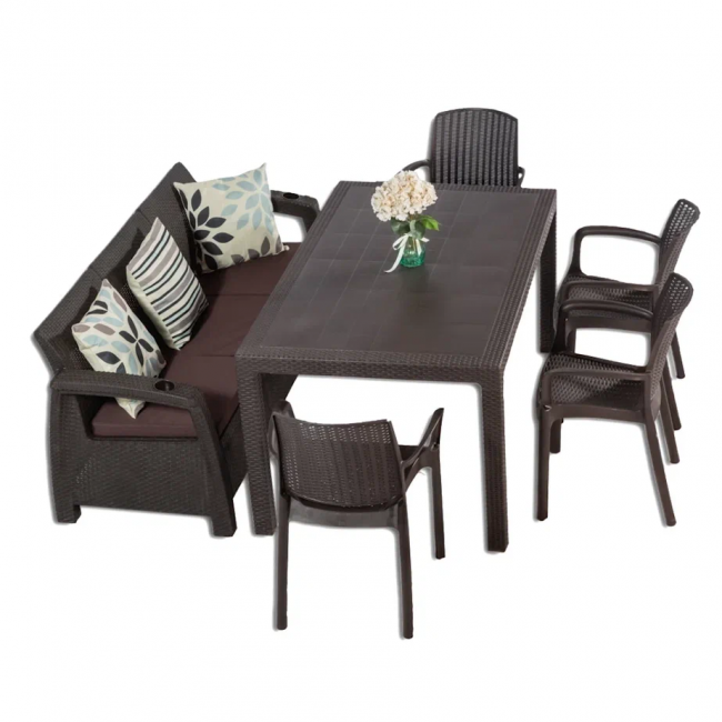 Комплект мебели YALTA BIG FAMILY 4 CHAIR