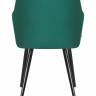 Стул обеденный DOBRIN ROBERT, черные матовые ножки, велюр V108-64 Зелёный