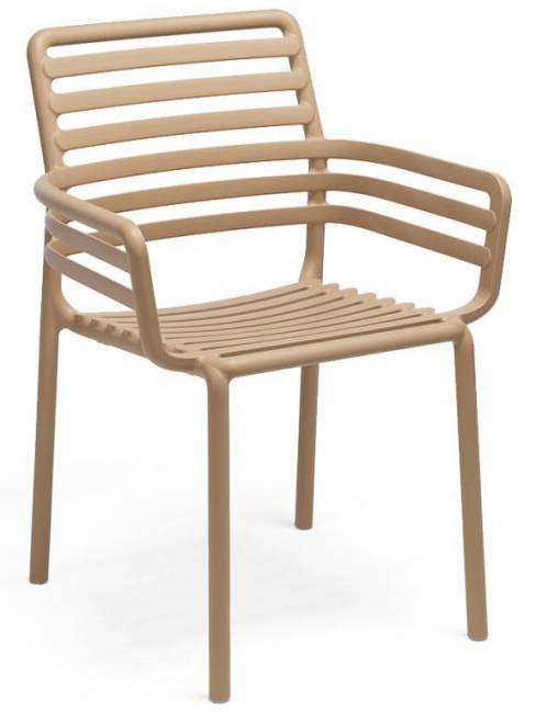 Кресло пластиковое Doga капучино 600х565х835 мм