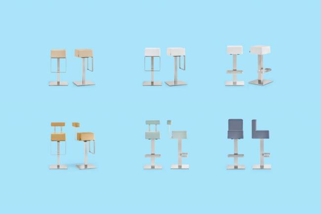 Стул барный с обивкой HX 400х500х1055 мм Стул барный с обивкой HX 400х500х1055 мм