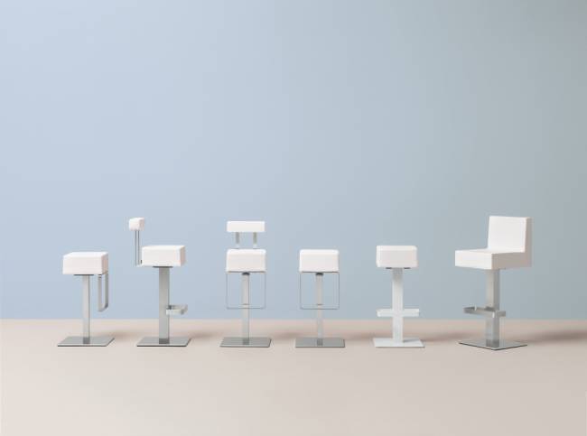 Стул барный с обивкой HX 400х500х1055 мм Стул барный с обивкой HX 400х500х1055 мм