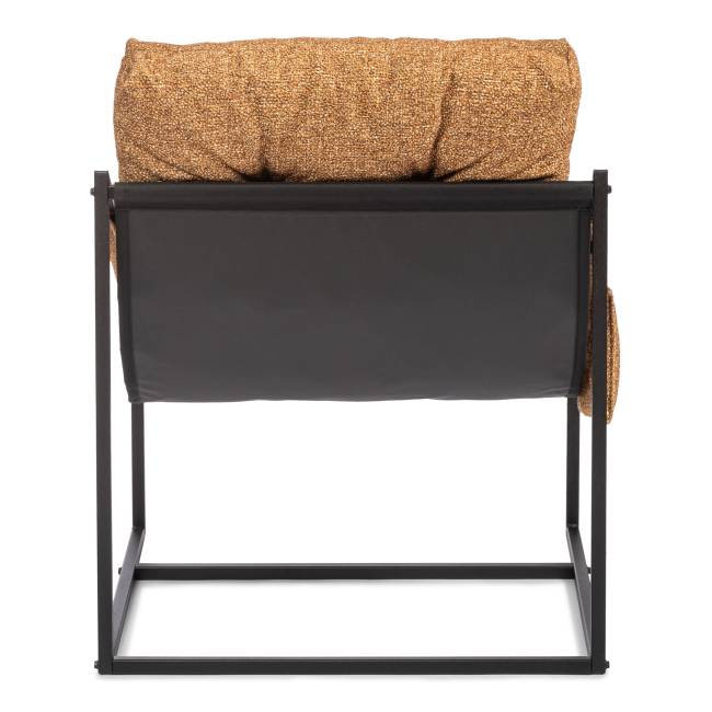 Кресло Charli/Чарли без подлокотника с карманом, велюр/букле, vt шейп горчичный светло-коричневый велюр/букле