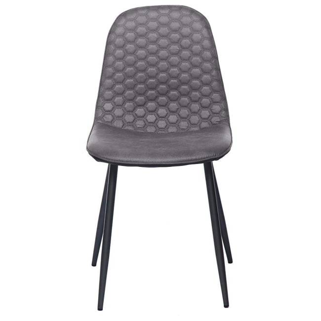 Стул STORM (mod. 807) / 1 шт. в упаковке металл/вельвет, 46 х 53 х 87 х 49 см, серый/антрацит, G062-40 серый/антрацит металл/вельвет