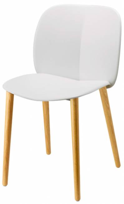 Стул пластиковый Natural Mentha Go Green натуральный дуб, лен 470х520х800 мм