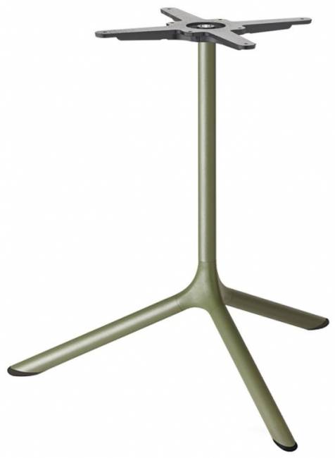 Стол ламинированный обеденный Tripe Maxi оливковый, состаренный дуб тортора Ø800х740 мм