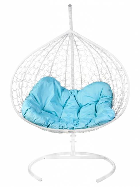 Подушка для двухместного подвесного кресла , голубая
