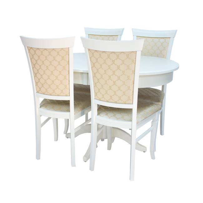 Набор мебели для кухни Leset Вермонт 2Р + Монтана Слоновая кость Лозанна шери Слоновая кость