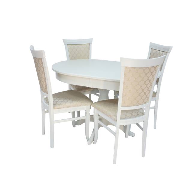 Набор мебели для кухни Leset Вермонт 2Р + Монтана Слоновая кость Лозанна шери Слоновая кость