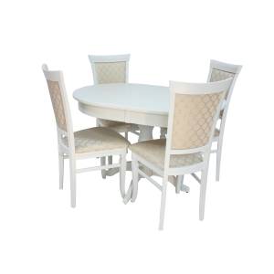 Набор мебели для кухни Leset Вермонт 2Р + Монтана Слоновая кость Лозанна шери Слоновая кость