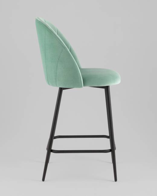 Стул полубарный Логан SN велюр фисташковый