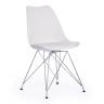 Стул Tulip Iron Chair/Тулип Айрон Чаир (мод.EC-123)/1 шт. в упаковке металл/пластик, 54,5*48*83,5см, white (белый) white (белый) металл/пластик