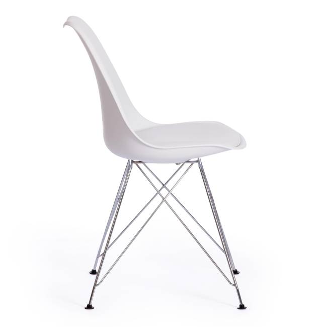 Стул Tulip Iron Chair/Тулип Айрон Чаир (мод.EC-123)/1 шт. в упаковке металл/пластик, 54,5*48*83,5см, white (белый) white (белый) металл/пластик