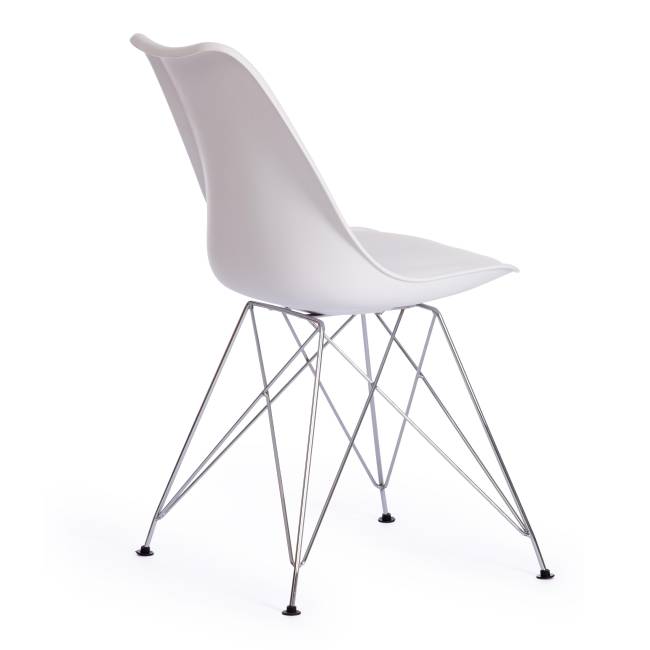 Стул Tulip Iron Chair/Тулип Айрон Чаир (мод.EC-123)/1 шт. в упаковке металл/пластик, 54,5*48*83,5см, white (белый) white (белый) металл/пластик