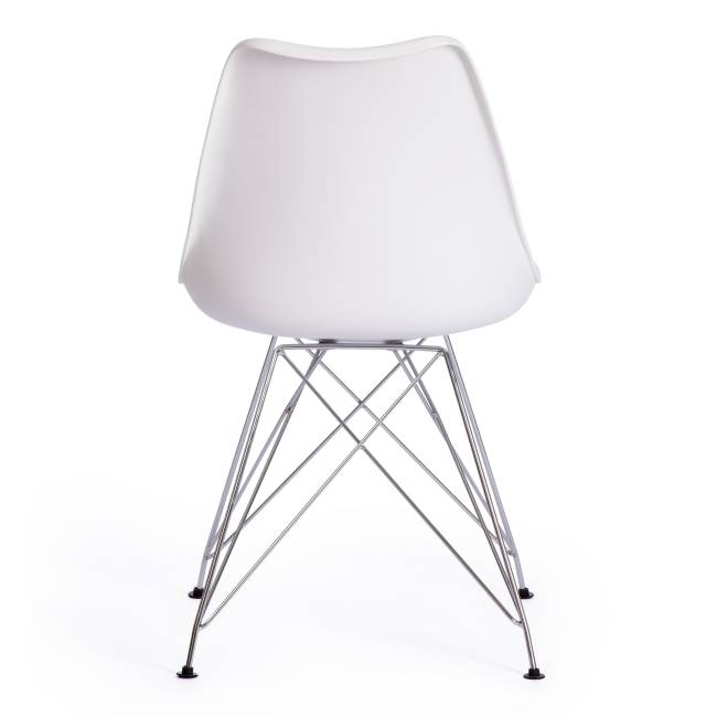 Стул Tulip Iron Chair/Тулип Айрон Чаир (мод.EC-123)/1 шт. в упаковке металл/пластик, 54,5*48*83,5см, white (белый) white (белый) металл/пластик