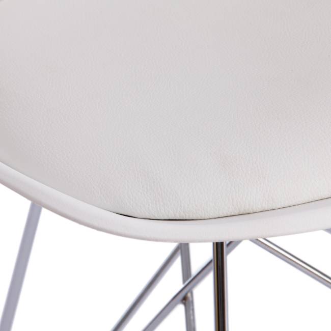 Стул Tulip Iron Chair/Тулип Айрон Чаир (мод.EC-123)/1 шт. в упаковке металл/пластик, 54,5*48*83,5см, white (белый) white (белый) металл/пластик