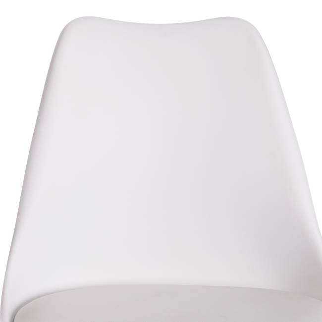 Стул Tulip Iron Chair/Тулип Айрон Чаир (мод.EC-123)/1 шт. в упаковке металл/пластик, 54,5*48*83,5см, white (белый) white (белый) металл/пластик
