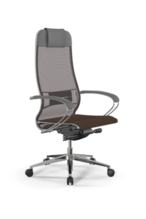 Кресло Samurai L1-1K - TS /Uc00/Nc00/K2cL(M26.B32.G25.W03), св.коричневый-серый