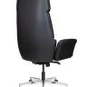 Кресло офисное / Тринити LB black  / черная экокожа / алюминиевая база