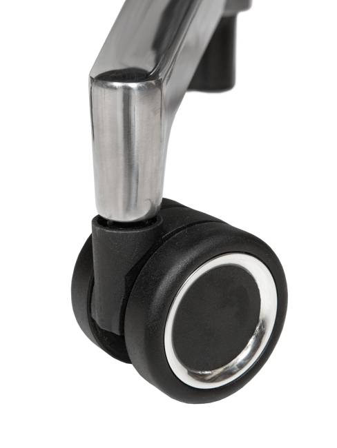 Кресло офисное / Тринити LB black  / черная экокожа / алюминиевая база