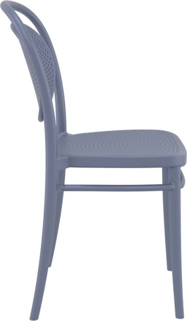 Стул пластиковый Marcel темно-серый 450х520х850 мм