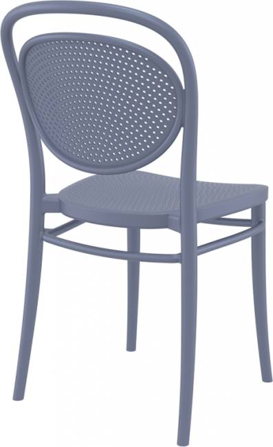 Стул пластиковый Marcel темно-серый 450х520х850 мм